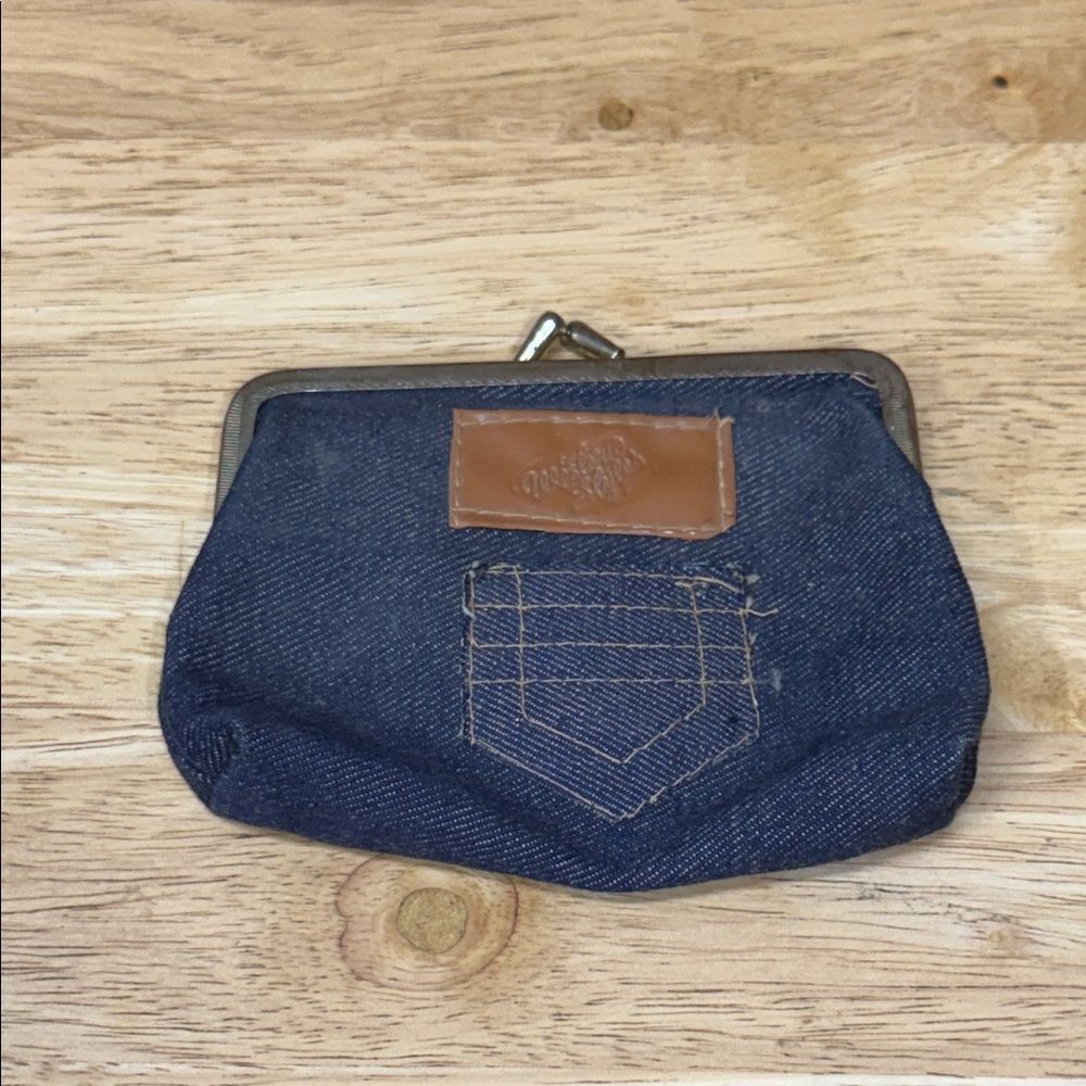 Vintage Denim Coin Purse Western Style